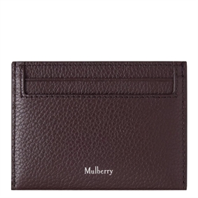 Mulberry Credit Card Slip Ebony Small Classic Grain