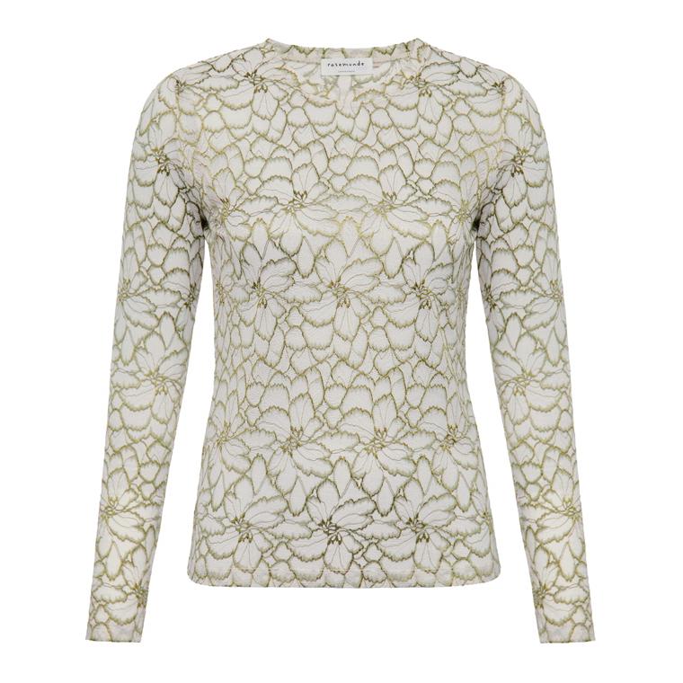 Rosemunde Bluse Med Blomstermønster, Olive Night