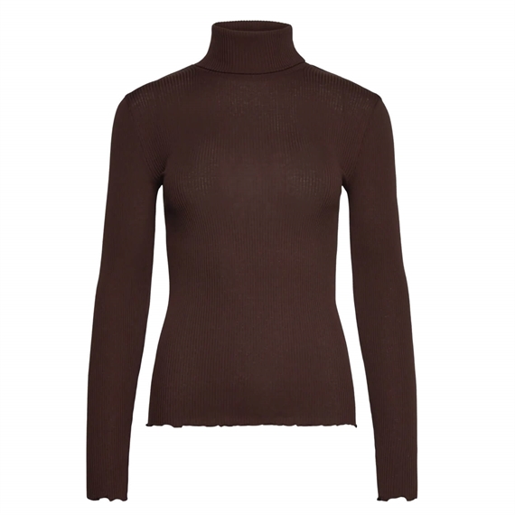 Rosemunde RWBeatha Silk Rullekrave T-shirt, Mole