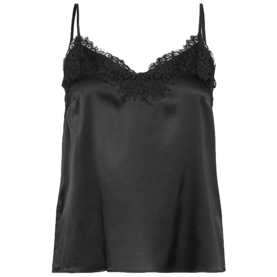 Rosemunde RWJade Silk Lace Stap Top, Sortv