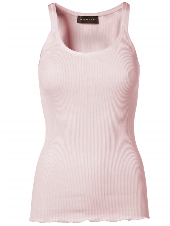 Rosemunde Rib Silke Top, Soft Rose 