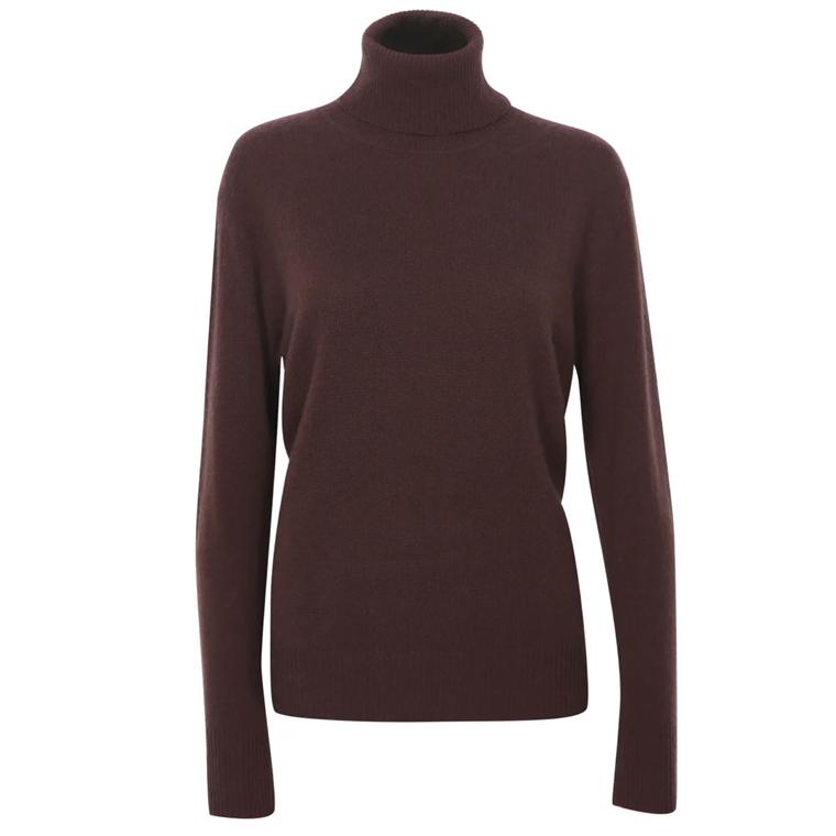 Rosemunde Uld & Kashmir Turtleneck Pullover, Coffee Bean