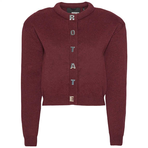 Rotate Firm Knit Cardigan, Zinfandel