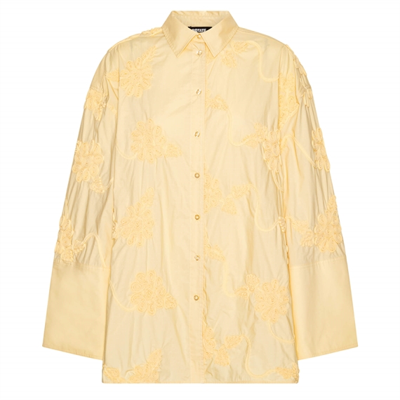Rotate Flower Oversized Skjorte, Italien Straw 