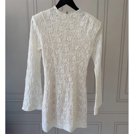 Rotate Lace Mini Kjole, Egret