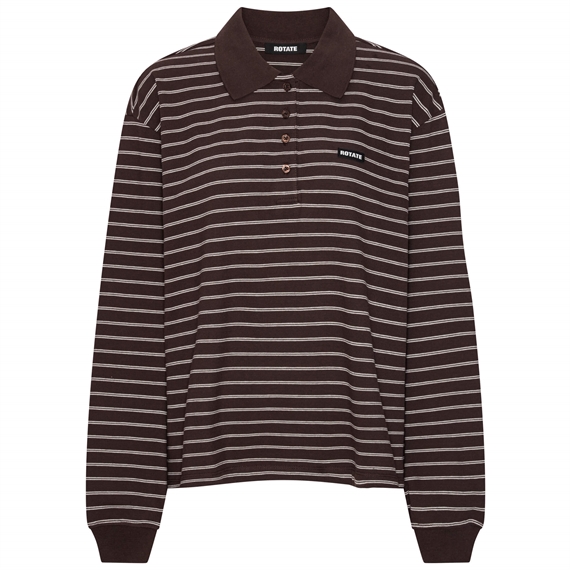 Rotate Pique Longsleeve Polo, Molé Combi
