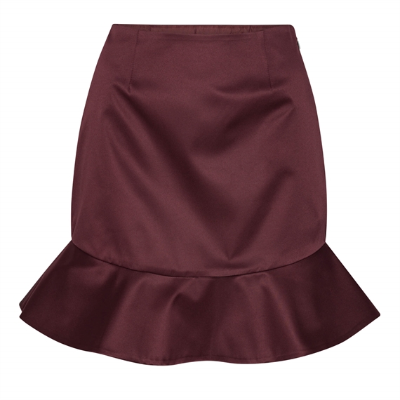 Rotate Satin Mini Nederdel, Zinfandelv