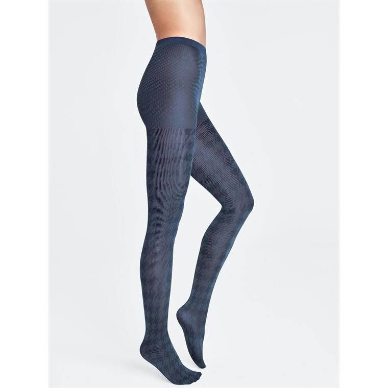 Scout Tights, Navy Opal/Black Wolford