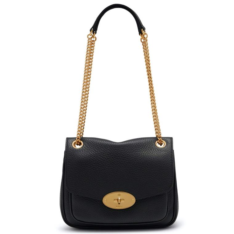 Small Darley Shoulder Bag Black Heavy Grain