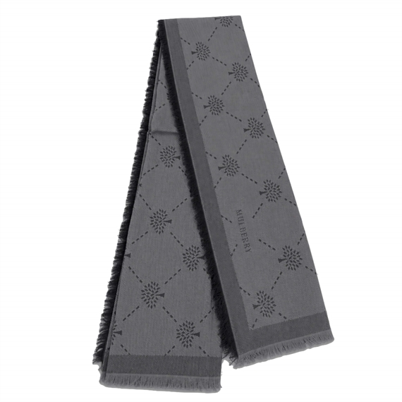 Mulberry Diamond Tree Scarf Black