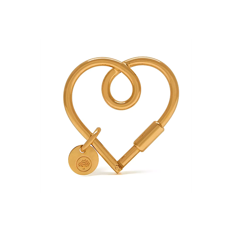 Mulberry Nøglering - Heart keyring brass guld rk5123/000N188