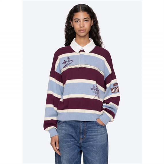 Sea New York Hester Solid Rugby Sweater, Multi