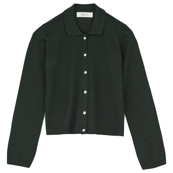 Skall Studio Amethyst Cardigan, Dark Pine 