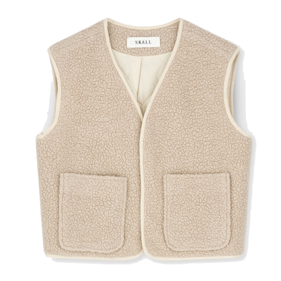 Skall Studio Birley vest, Ecru
