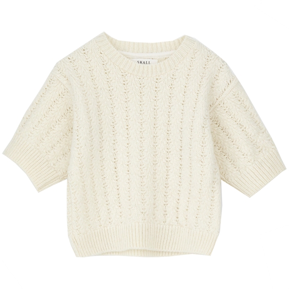 Skall Studio Laurine Strik T-shirt, Off White