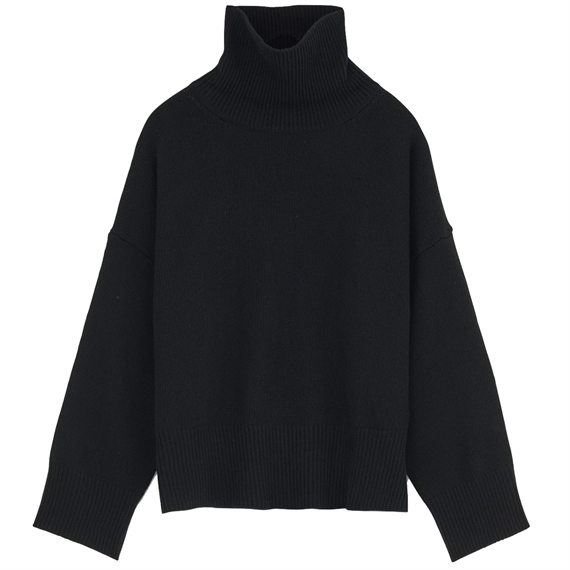 Skall Studio Silene T-neck Strik, Sort