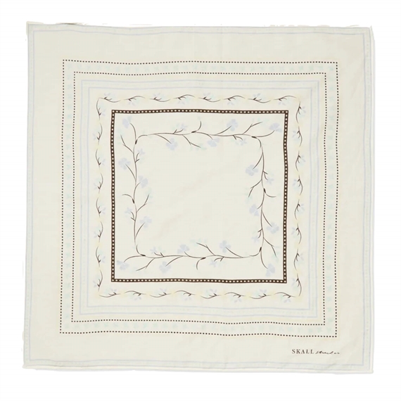 Skall Studio Skall Floral Tørklæde 55x55 cm, Off White
