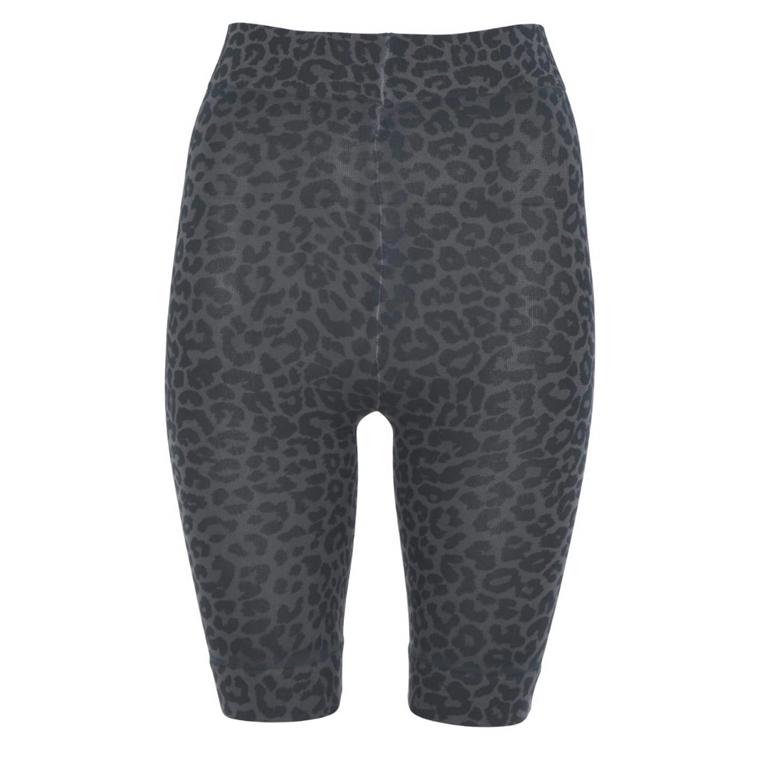 Sneaky Fox Leopard Shorts, Anthracite