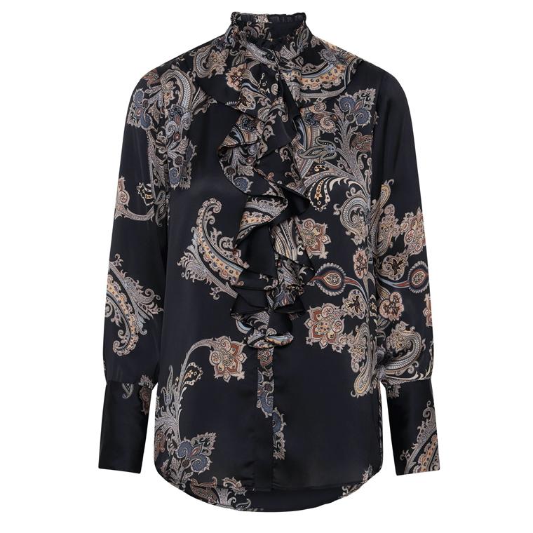 Stella Skjorte, Pearson Paisley Blue