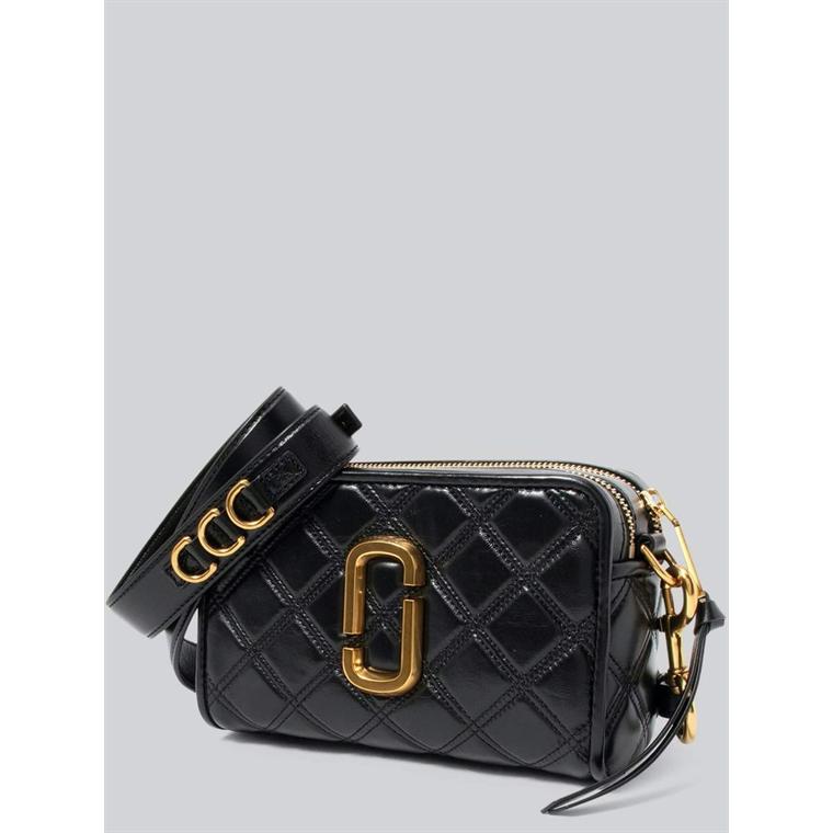 Marc Jacobs The Quilted Softshot 21, Black/Gold