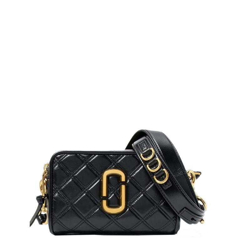 Marc Jacobs The Quilted Softshot 21, Black/Gold