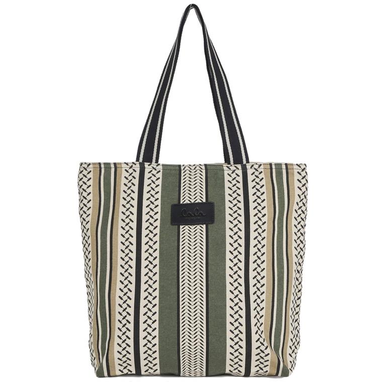 Lala Berlin Tote Carmela Colored, Olive And Warm Sand