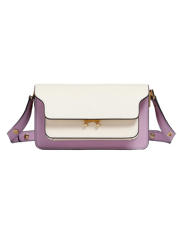 MARNI Trunk Bag EW, Talc/Lightlila