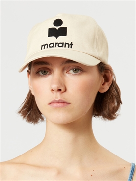 Isabel Marant Etoilé TYRON Cap, Ecru/Sort