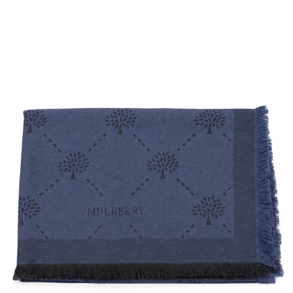 Mulberry Diamond Tree Scarf Night Sky