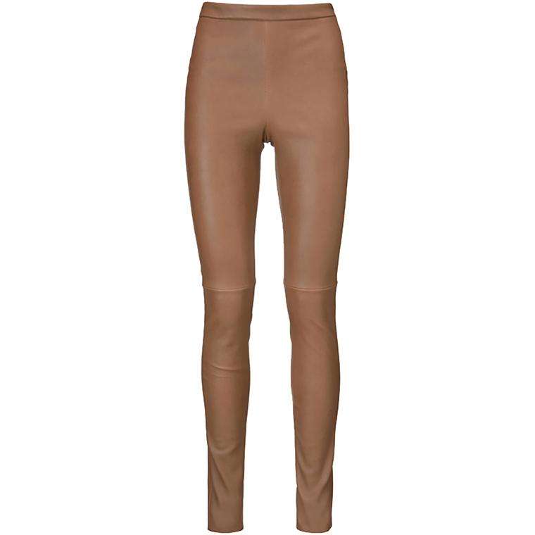 Ela Leather Leggings, Toffee Utzon