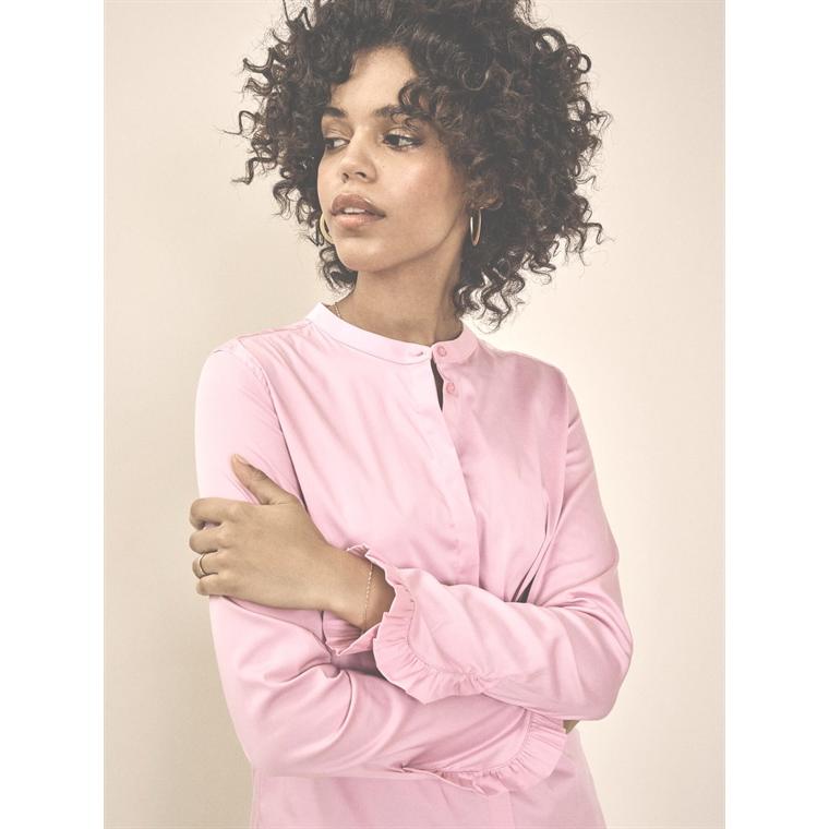 Mattie Sustainable Shirt, Soft Rose - Mos Mosh 