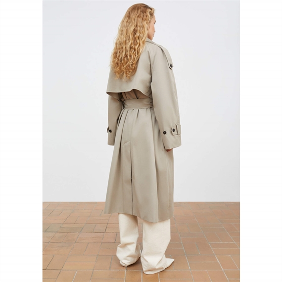 Skall Studio Mahsa Trenchcoat, Stone Moss