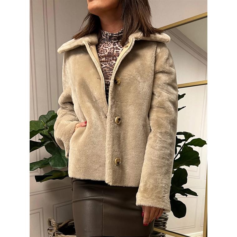 Utzon Joto Short Jacket, Latte