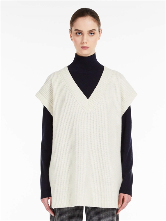 Weekend Max Mara Ala Strikvest, Ivory