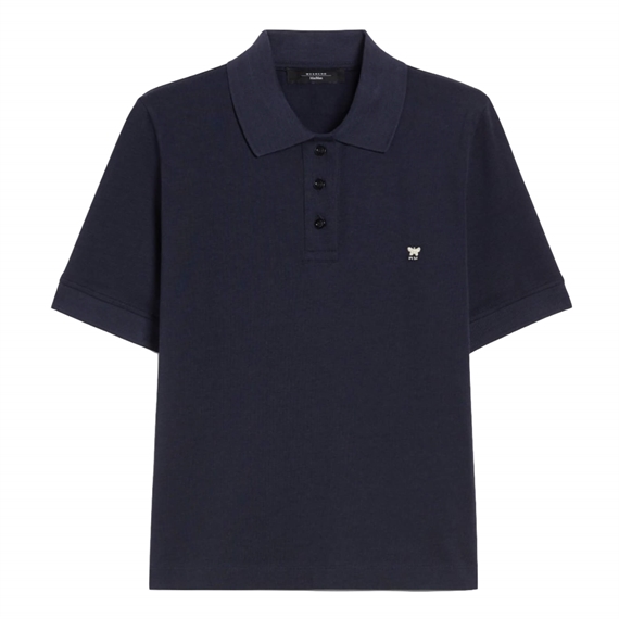 Weekend Max Mara Scena Polo Bluse, Navy 