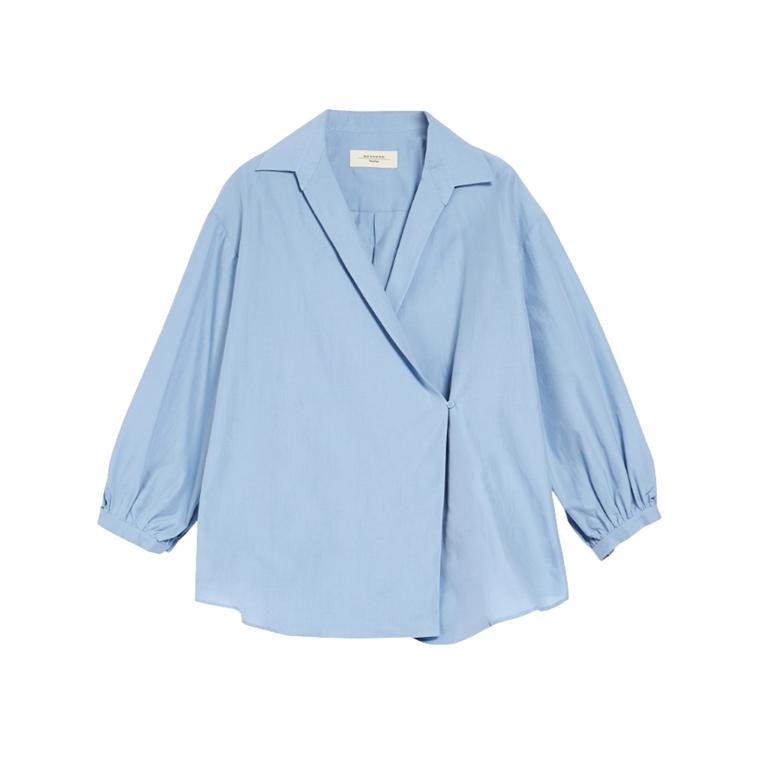 Weekend Max Mara Silver Bluse, Sky Blue