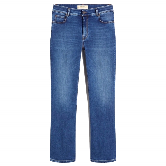 Weekend Max Mara WKDRAPALLO Cropped Jeans, Denim Blue 