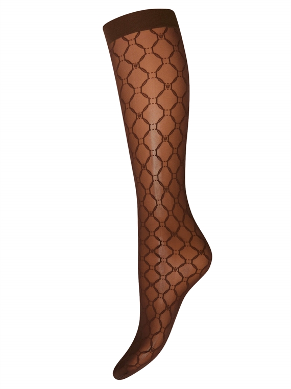 Wolford Monogram Knee-Highs, Umber 