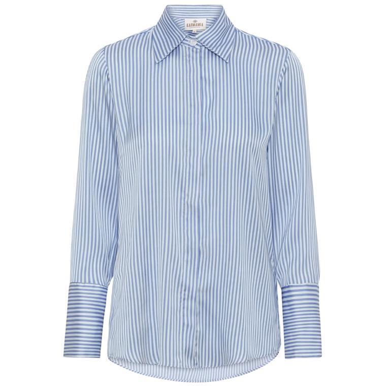 Karmamia Zoe Shirt, Blue Stripe