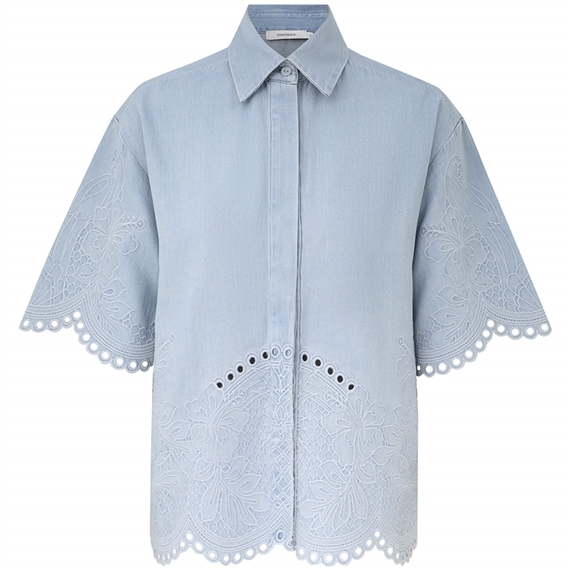 Zimmermann Daylight Denim Skjorte, Ice Storm