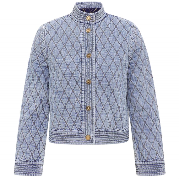 Zimmermann Indra Denim Quilted Jakke, Skylark