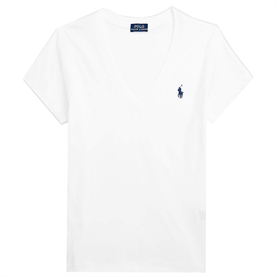 Polo Ralph Lauren Cotton Jersey V-Neck T-Shirt, Hvid