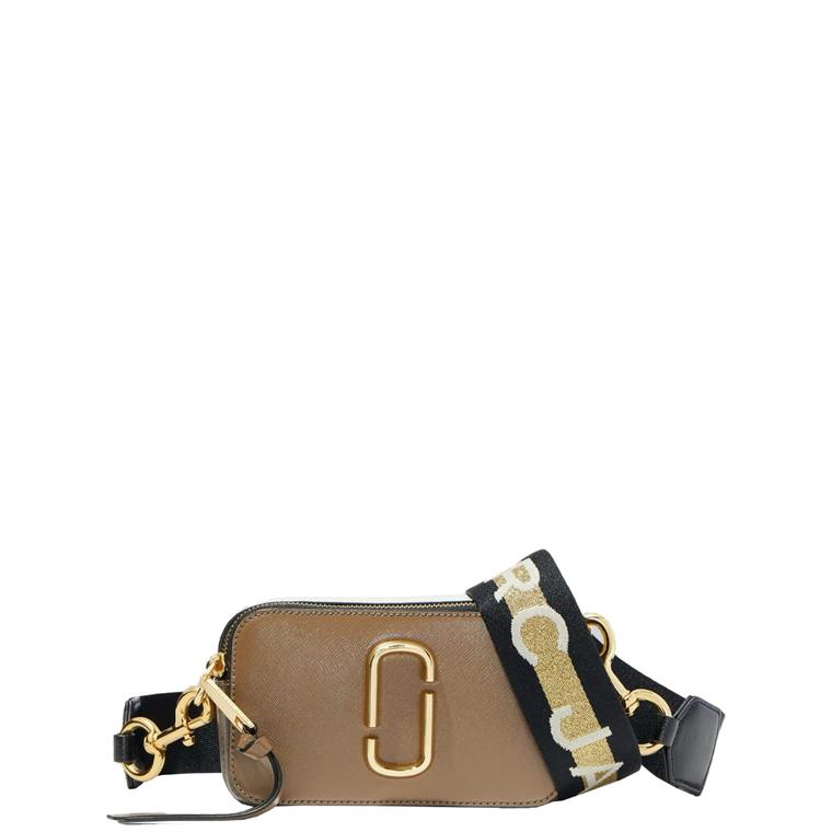 Marc Jacobs The Logo Strap Snapshot Taske, French Grey