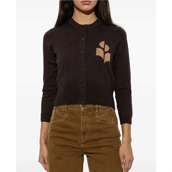 Isabel Marant Etoile Newton Cardigan, Chocolate