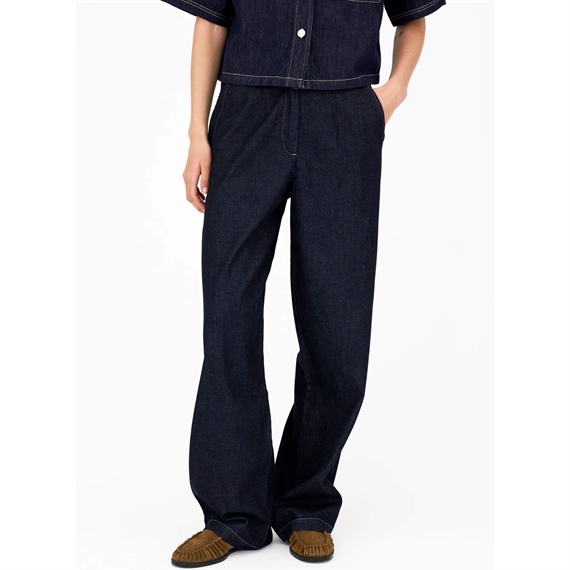Ivy Copenhagen IVY-Malika Casual Bukser, Dark Rinse