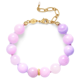 Anni Lu Ball Armbånd, Lilac