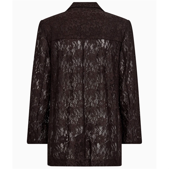 IVY Copenhagen Lara Lace Blazer, Expresso Brown 