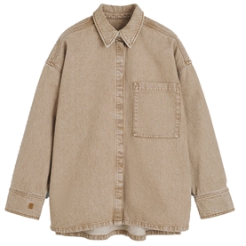 By Malene Birger Dea Denim Skjorte, Toasted Coconut