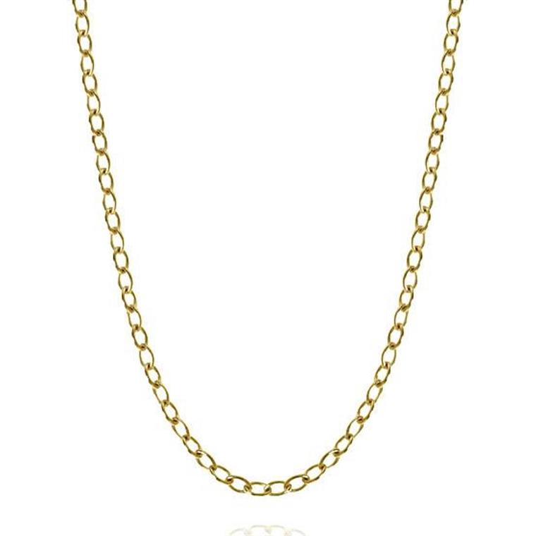 Stream kæde, 18K Guld Dulong