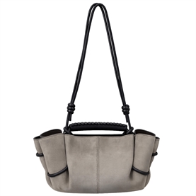 Hereu Arta Mini Suede Taske, Ash Grey 